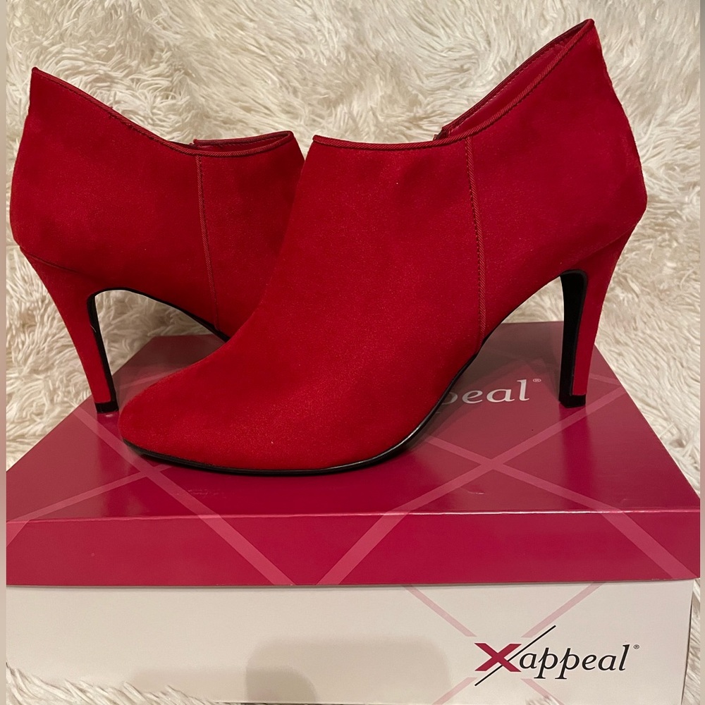 Xappeal Women's Red Ankle Boots